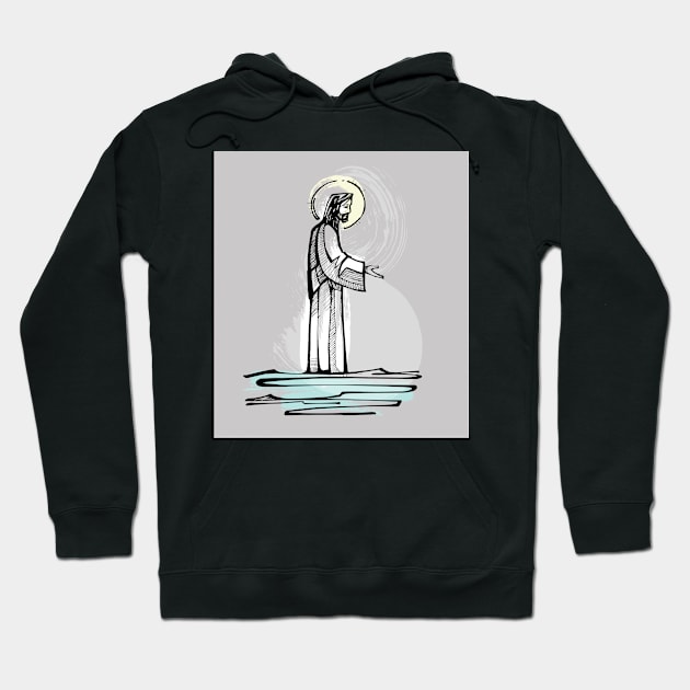 Jesus Christ illustration Hoodie by bernardojbp